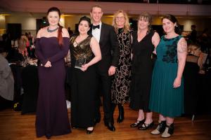 Legal Team Engineering New Zealand Chapman Tripp In house Legal Team of the Year pictured with Hamish Bolland sponsor rep 4